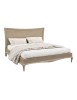 MOBILI 2G - LETTO MODERNO IN LEGNO FRASSINO TESTATA LEGNO L.190 P.210 H.127 vista frontale