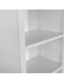 MOBILI 2G - Libreria componibile porta tv vani a giorno legno vari colori 180x40x111 vista frontale