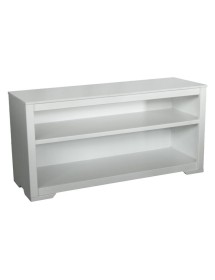 MOBILI 2G - Libreria componibile porta tv vani a giorno legno vari colori 180x40x111 vista frontale