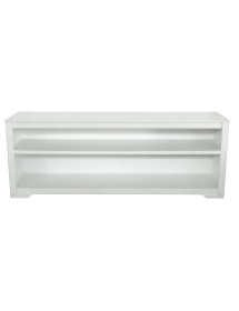 MOBILI 2G - Libreria componibile porta tv vani a giorno legno vari colori 220x40x111 vista frontale