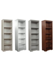 MOBILI 2G - Libreria componibile porta tv vani a giorno legno vari colori 280x40x187 vista frontale