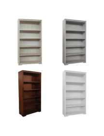 MOBILI 2G - Libreria componibile porta tv vani a giorno legno vari colori 280x40x187 vista frontale