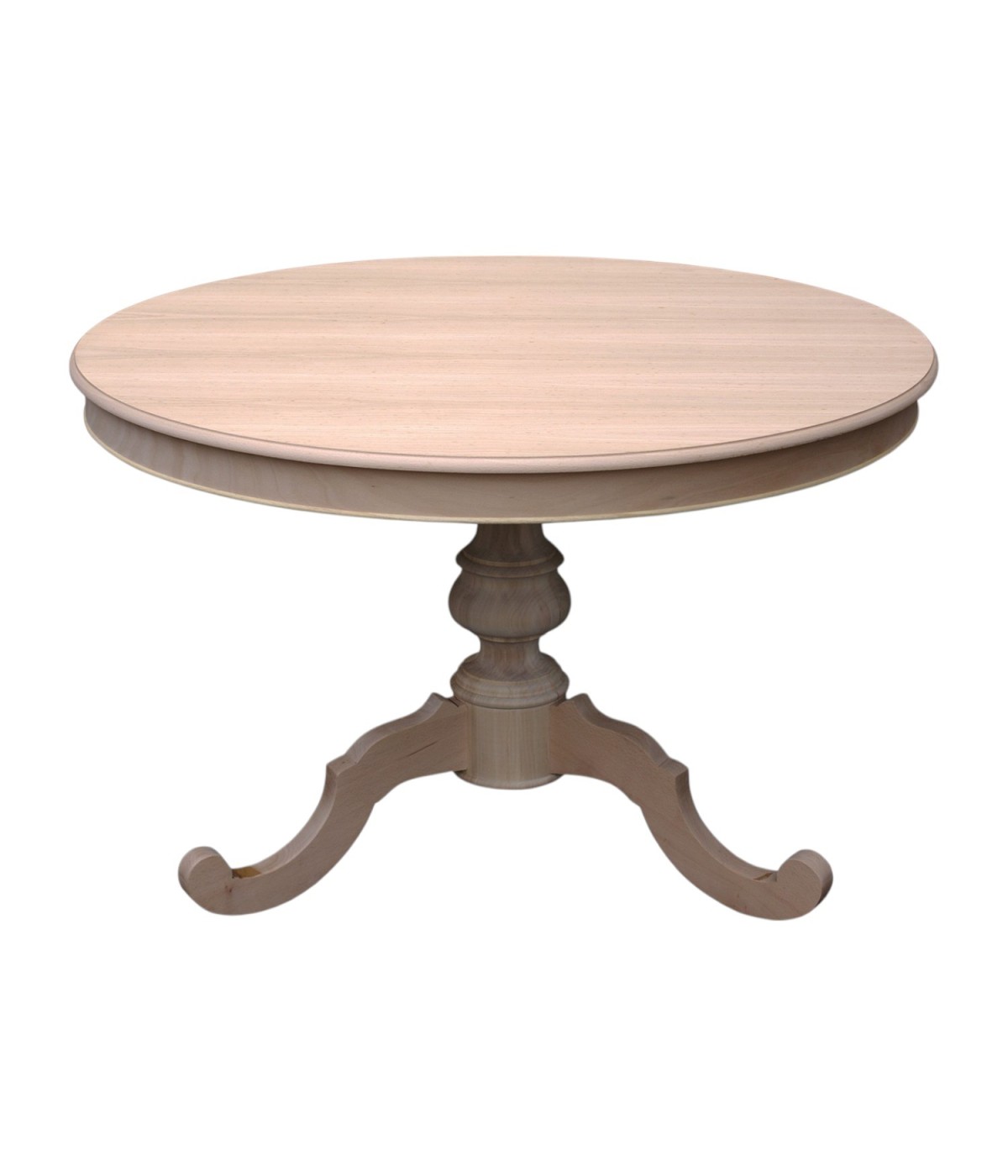 MOBILI 2G - TAVOLO ROTONDO ALLUNGABILE LEGNO GREZZO DIAMETRO 100x100 H.80