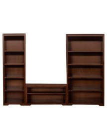 Libreria componibile porta tv vani a giorno legno vari colori 280x40x187