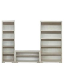 Libreria componibile porta tv vani a giorno legno vari colori 280x40x187