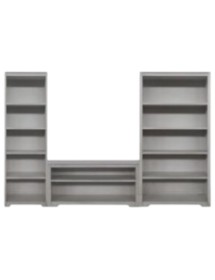 Libreria componibile porta tv vani a giorno legno vari colori 280x40x187