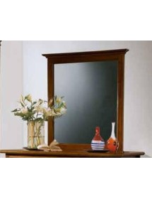 MOBILI 2G - Camera completa in legno arte povera tinta noce vista frontale