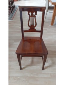 Set tavolo fratino 160X85 180x85 180x100 arte povera allungabile con 6 sedie legno seduta legno vista frontale