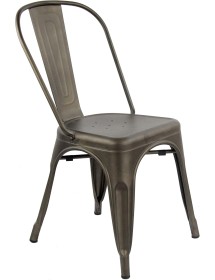 MOBILI 2G - SET 6 sedie in metallo  canna di fucile L. 45 H. 85 P. 50 HS. 46