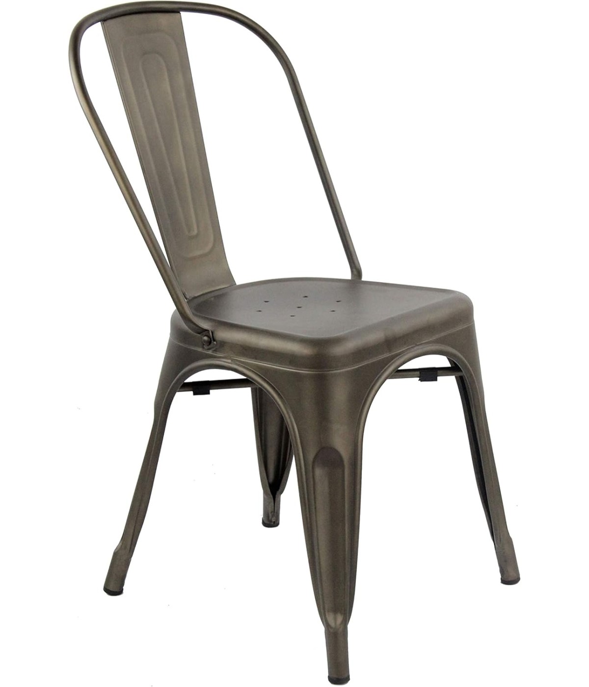 MOBILI 2G - SET 6 sedie in metallo  canna di fucile L. 45 H. 85 P. 50 HS. 46