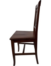 Set tavolo 160X85 180x85 180x100 arte povera allungabile con 6 sedie legno seduta legno vista frontale