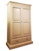 ARMADIO 2 PORTE LEGNO SHABBY AVORIO 125X61X200 VISTA FRONTALE