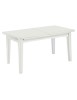 MOBILI 2G - Tavolo classico rettangolare allungabile 180x100 bianco VISTA LATERALE