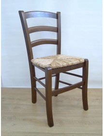 MOBILI 2G -  SET 2 SEDIE CAMPAGNOLA LEGNO/PAGLIA vista frontale