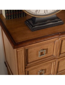 Cassettiera 2 cassetti Classica Legno bicolore 96x46x83