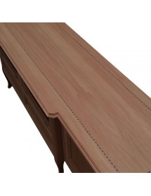 MOBILI 2G - PORTA TV CLASSICO IN LEGNO 2 ANTE 2 CASSETTI 2 RIBALTE FINITURA BASSANO L.220 P.50 H.55 vista frontale