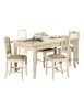 Set tavolo provenzale dipinto 120x80 130x85 140x80 160x85 allungabile con 4/6 sedie seduta imbottita