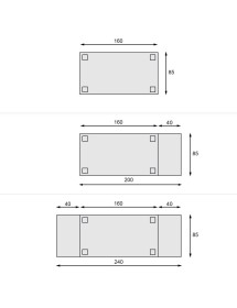 Soggiorno completo classico legno massello noce bassano VISTA FRONTALE