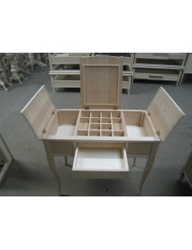 MOBILI 2G - CONSOLLE TOILETTE DA TRUCCO LEGNO  89X49x78