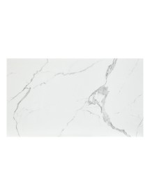 Tavolo moderno allungabile bianco effetto marmo gambe antracite 160x90x76