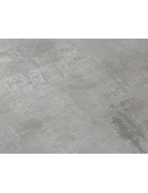 Tavolo rettangolare moderno allungabile piano grigio cemento gambe nere 95x90x75,5 vista frontale