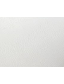 Tavolo rettangolare moderno allungabile piano bianco frassino gambe bianche 95x90x75,5 vista frontale