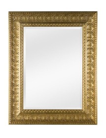 MOBILI 2G - Specchiera in foglia oro rettangolare Misure:73 x 93 x 6