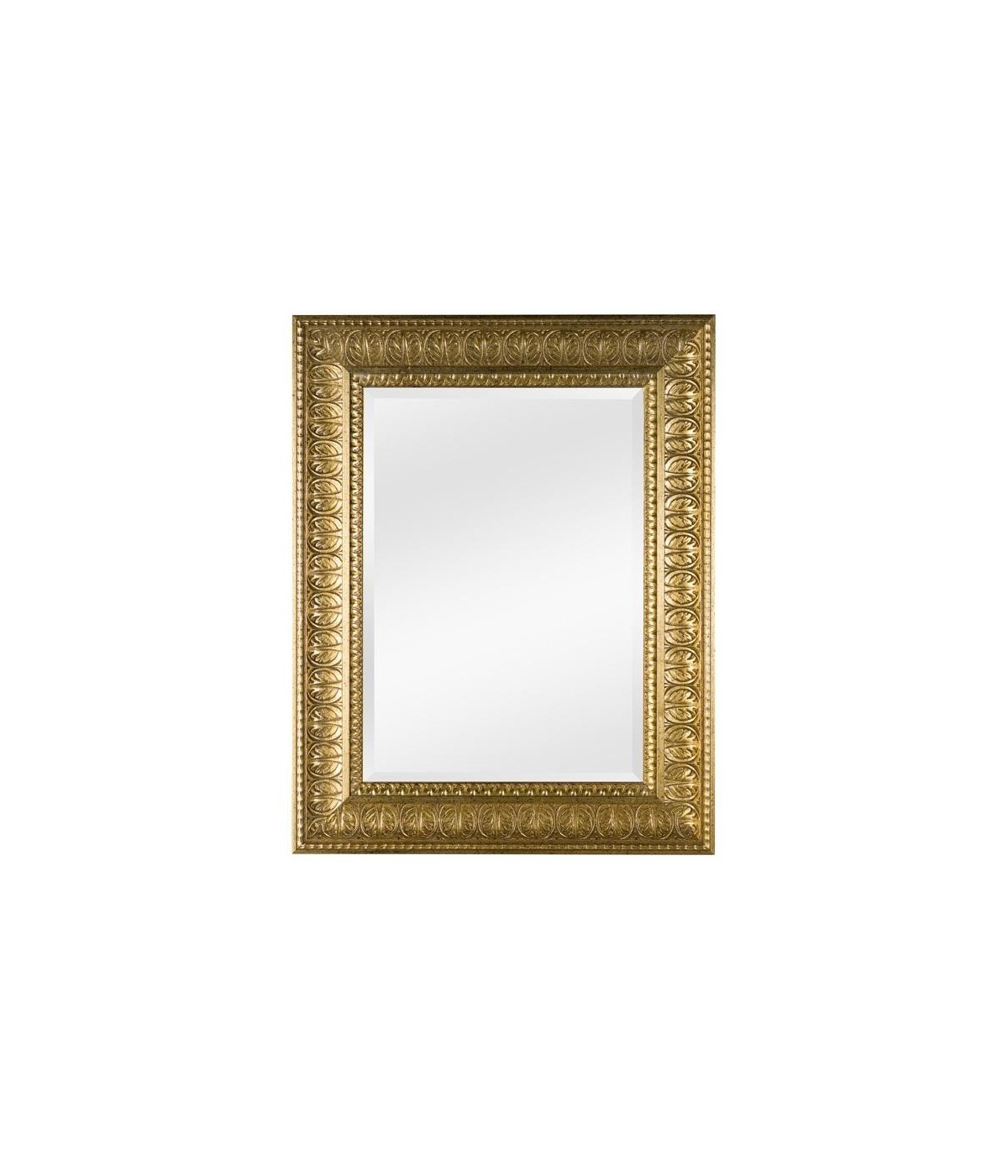 MOBILI 2G - Specchiera in foglia oro rettangolare Misure:73 x 93 x 6
