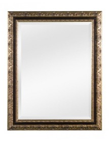 MOBILI 2G - Specchiera in foglia argento rettangolare- Misure:72 x 92 x 3