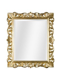 MOBILI 2G - Specchiera in foglia oro rettangolare Misure: 100 x 85 x 5