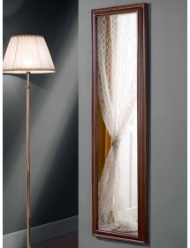 Specchiera in legno tinta noce rettangolare Misure: 39 x 139 x 3