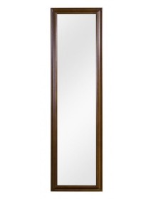 MOBILI 2G - Specchiera in legno tinta noce rettangolare Misure: 39 x 139 x 3