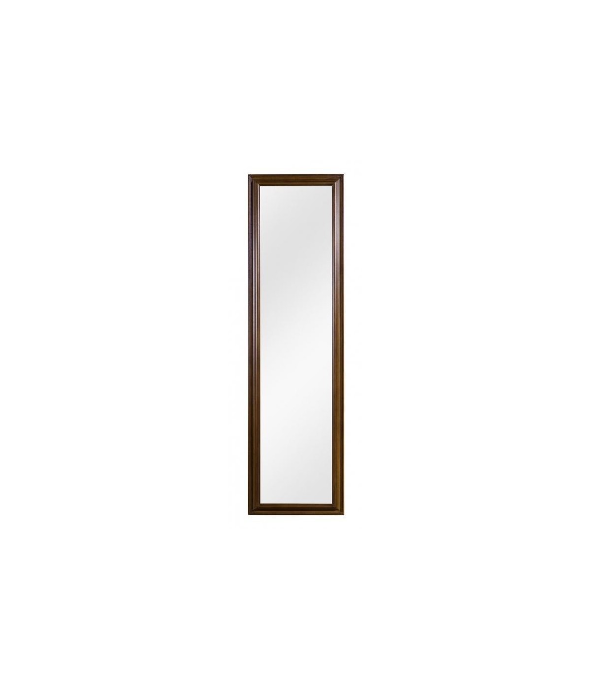MOBILI 2G - Specchiera in legno tinta noce rettangolare Misure: 39 x 139 x 3