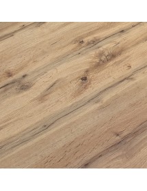Tavolo moderno allungabile rovere rustico gambe tubolari nere 140x9...