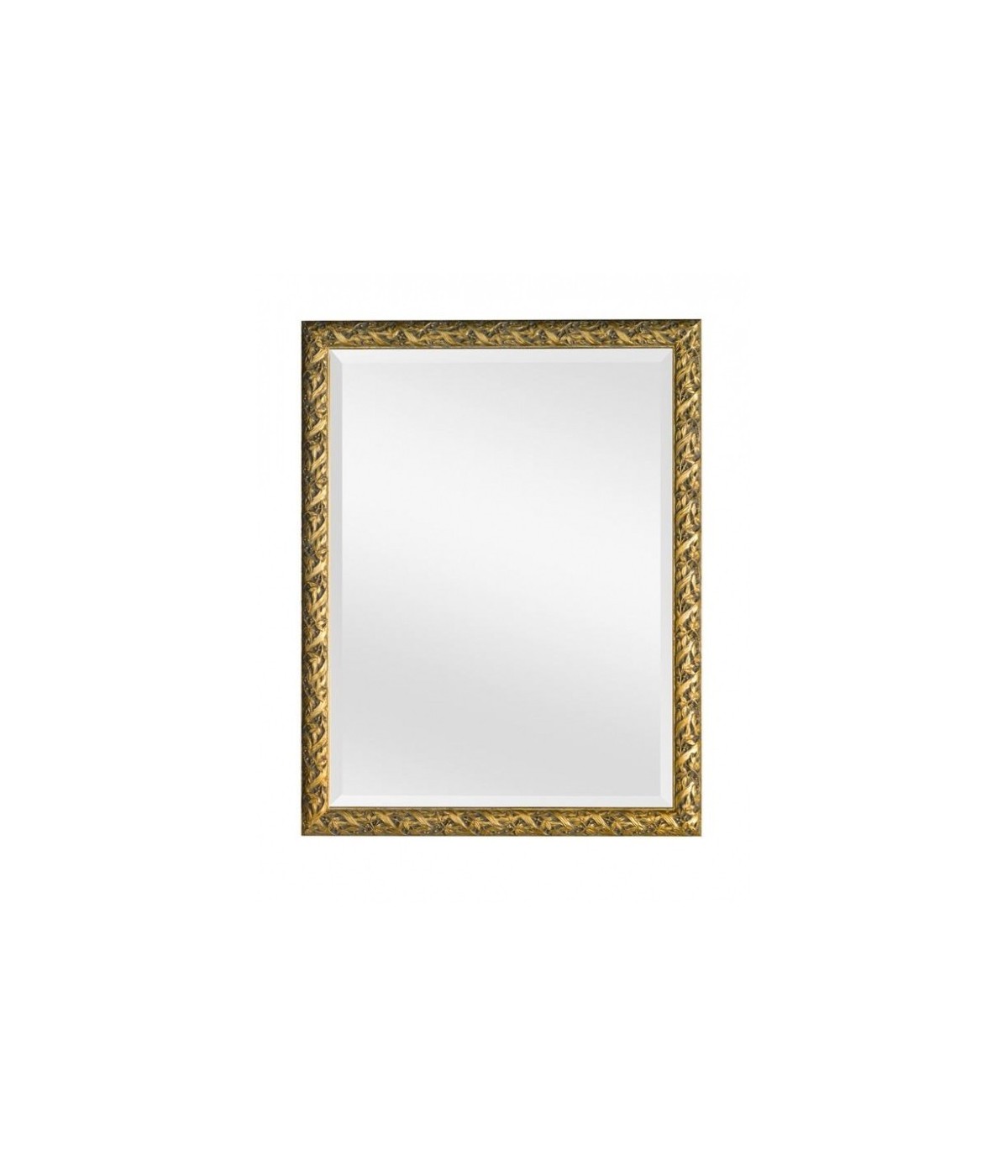 MOBILI 2G - Specchiera in foglia oro rettangolare Misure: 69 x 89 x 3