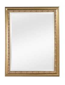 MOBILI 2G - Specchiera in foglia oro rettangolare Misure: 74 x 94 x 4