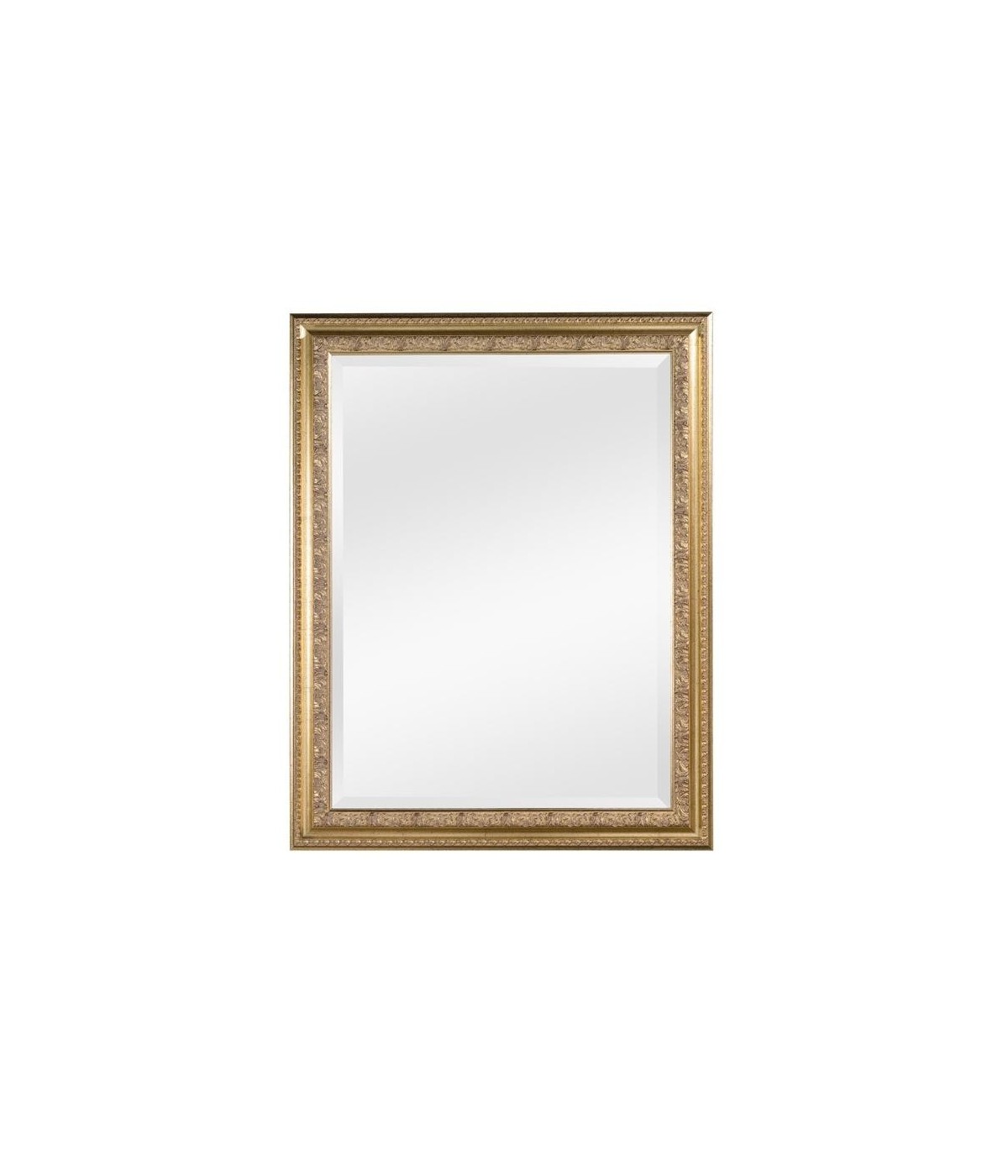 MOBILI 2G - Specchiera in foglia oro rettangolare Misure: 74 x 94 x 4