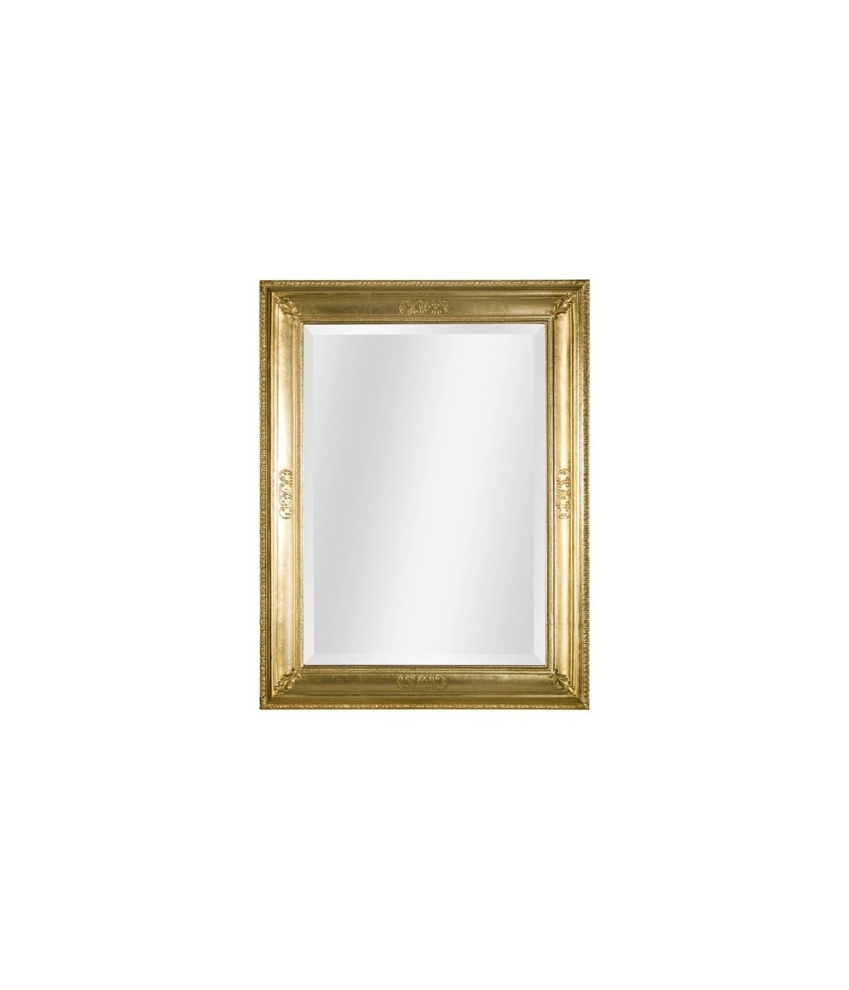 MOBILI 2G - MOBILI2G - Specchiera in foglia oro rettangolare Misure: 67 x 87 x 5