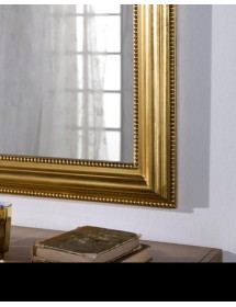 Specchiera in foglia oro rettangolare Misure: L.  91 x H. 136 x P. 4