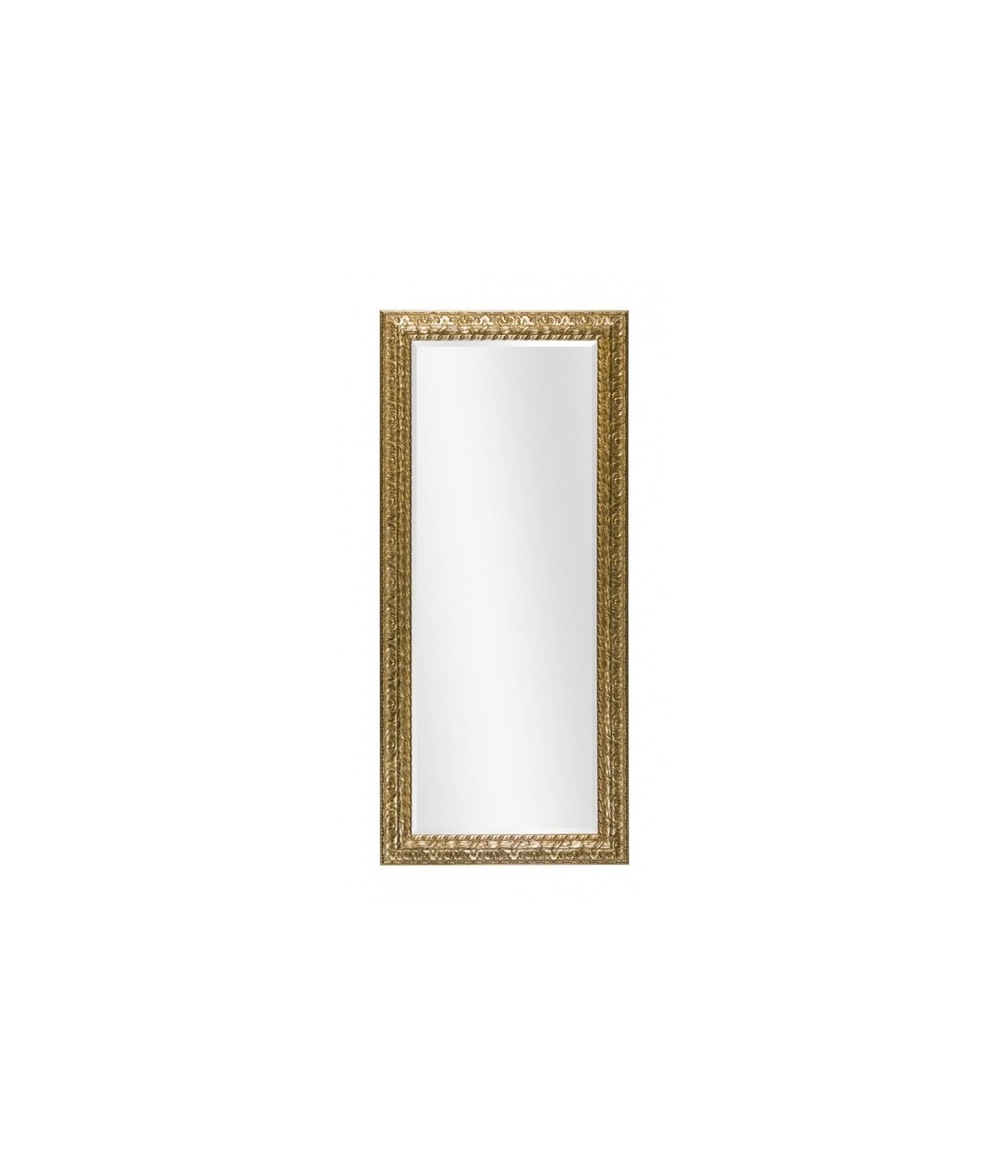 MOBILI2G - Specchiera in foglia oro rettangolare Misure: L.102x H. 82 x P. 5