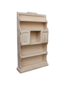 MOBILE BAR PORTA BOTTIGLIE 2 PORTE LEGNO TINTA NOCE (1224)