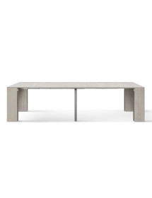 Consolle moderna allungabile olmo perla 90x45x76 vista frontale