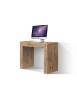 Consolle moderna allungabile rovere rustico 90x45x76 vista frontale