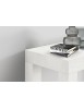 Consolle moderna allungabile bianco frassino 90x45x76 vista frontale