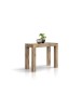 Consolle moderna allungabile rovere rustico 90x45x76 vista frontale
