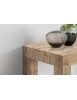 Consolle moderna allungabile rovere rustico 90x45x76 vista frontale