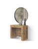 Consolle moderna allungabile rovere rustico 90x45x76 vista frontale