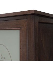 Colonna mobile bagno arte povera legno tinta noce 52x42x151