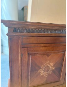 MADIA CREDENZA IN LEGNO 2 PORTE BASSANO INTARSIATA L.151 P.54 H.122