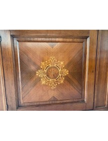 MADIA CREDENZA IN LEGNO 2 PORTE BASSANO INTARSIATA L.151 P.54 H.122